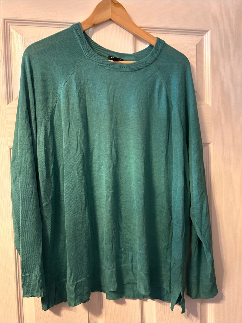 torrid lightweight Teal Scoop Neck Sweater